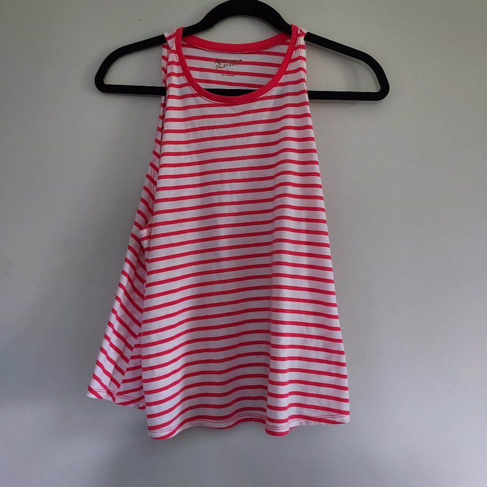 Arizona Jean Co. red and white striped tank top